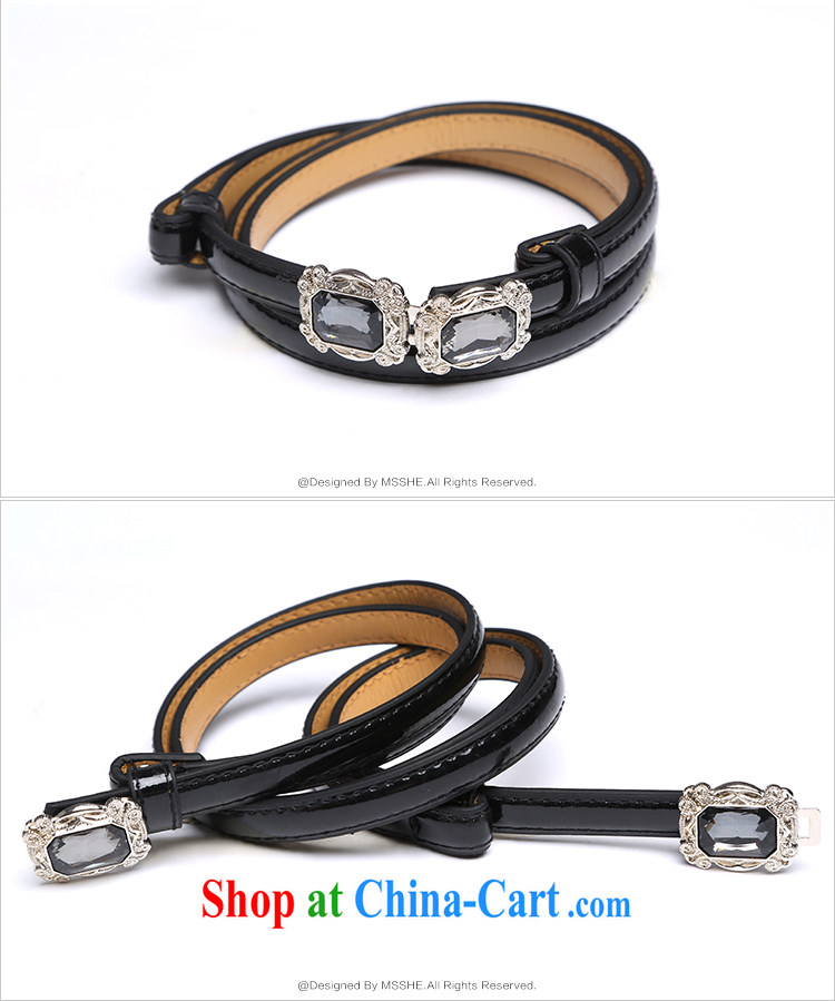 MSSHE larger female Korean version 100 ground water drilling thin belt stylish varnished leather larger lap belt decorations B 11 red 122 * 1.3 pictures, price, brand platters! Elections are good character, the national distribution, so why buy now enjoy more preferential! Health