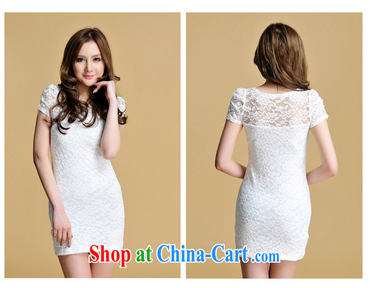 surplus to summer 2014 the Code women's clothing lace dresses thick mm video thin sexy package and cultivating dresses xxxxl white M - quality fabric pictures, price, brand platters! Elections are good character, the national distribution, so why buy now enjoy more preferential! Health