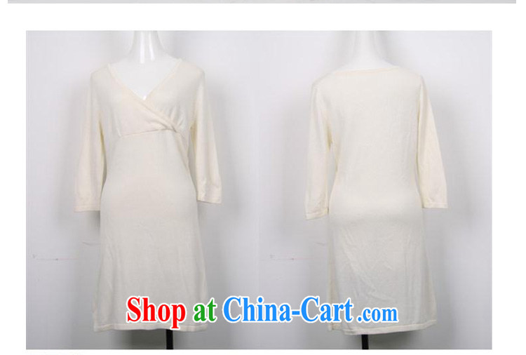 Surplus may 2014 autumn new Korean version the code female V collar dresses comfortable thick mmv collar high-waist dresses girls video thin xxxxl white M - quality fabric pictures, price, brand platters! Elections are good character, the national distribution, so why buy now enjoy more preferential! Health