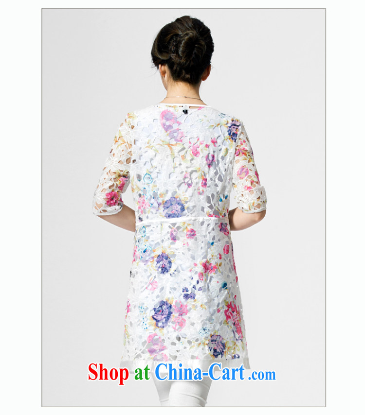 Jacob (yartcs) 2014 summer new thick sister short-sleeve Korean version, a stylish thin coat A 5179 white 4XL pictures, price, brand platters! Elections are good character, the national distribution, so why buy now enjoy more preferential! Health