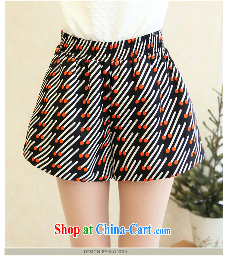 Moses Veronica XL female 2014 mm thick summer new Korean video thin waist elastic stamp shorts hot pants black matches XXXXL pictures, price, brand platters! Elections are good character, the national distribution, so why buy now enjoy more preferential! Health