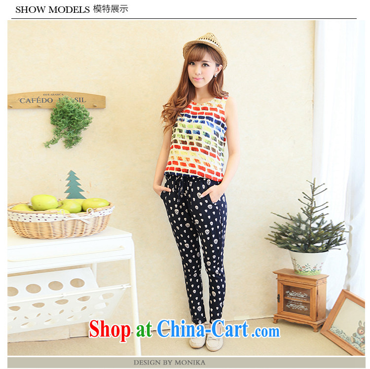 The fat XL female 2014 mm thick summer new thick sister graphics thin skull casual, pants children blue XL pictures, price, brand platters! Elections are good character, the national distribution, so why buy now enjoy more preferential! Health
