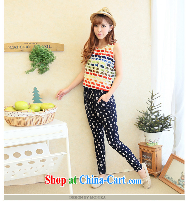 The fat XL female 2014 mm thick summer new thick sister graphics thin skull casual, pants children blue XL pictures, price, brand platters! Elections are good character, the national distribution, so why buy now enjoy more preferential! Health