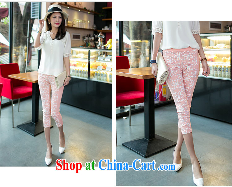 The honey beauty mm thick larger female Korean version of the new, decorated in summer, lace stitching Elasticated waist 7 solid pants girls 8799 pale yellow long XXXXL pictures, price, brand platters! Elections are good character, the national distribution, so why buy now enjoy more preferential! Health