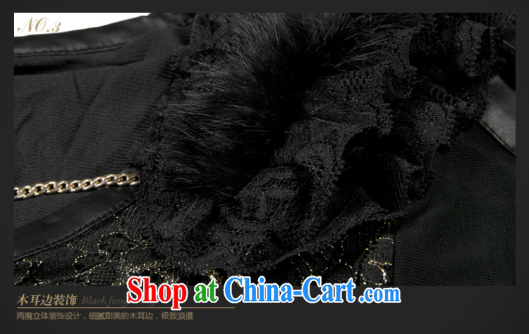 Colorful, larger female thick mm autumn new 2014, thick sister graphics thin lace dresses A 8117 black 2 XL pictures, price, brand platters! Elections are good character, the national distribution, so why buy now enjoy more preferential! Health