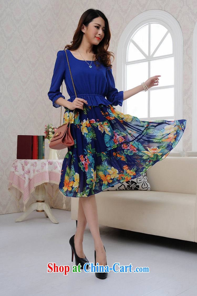 Constitution Yi XL dresses 2015 new summer bohemian beach snow skirt woven skirt thick sister stylish stitching stamp dresses holiday dresses blue spend 4 XL 155 - 170 Jack pictures, price, brand platters! Elections are good character, the national distribution, so why buy now enjoy more preferential! Health