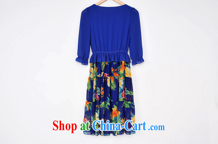 Constitution Yi XL dresses 2015 new summer bohemian beach snow skirt woven skirt thick sister stylish stitching stamp dresses holiday dresses blue spend 4 XL 155 - 170 Jack pictures, price, brand platters! Elections are good character, the national distribution, so why buy now enjoy more preferential! Health