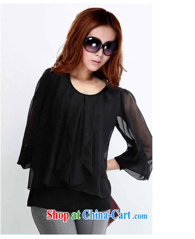 ZORMO larger female Korean snow cotton woven stitching long-sleeved T-shirt large, solid T-shirt high-tension thick mm and indeed XL snow woven shirts black short-sleeved 4 XL pictures, price, brand platters! Elections are good character, the national distribution, so why buy now enjoy more preferential! Health