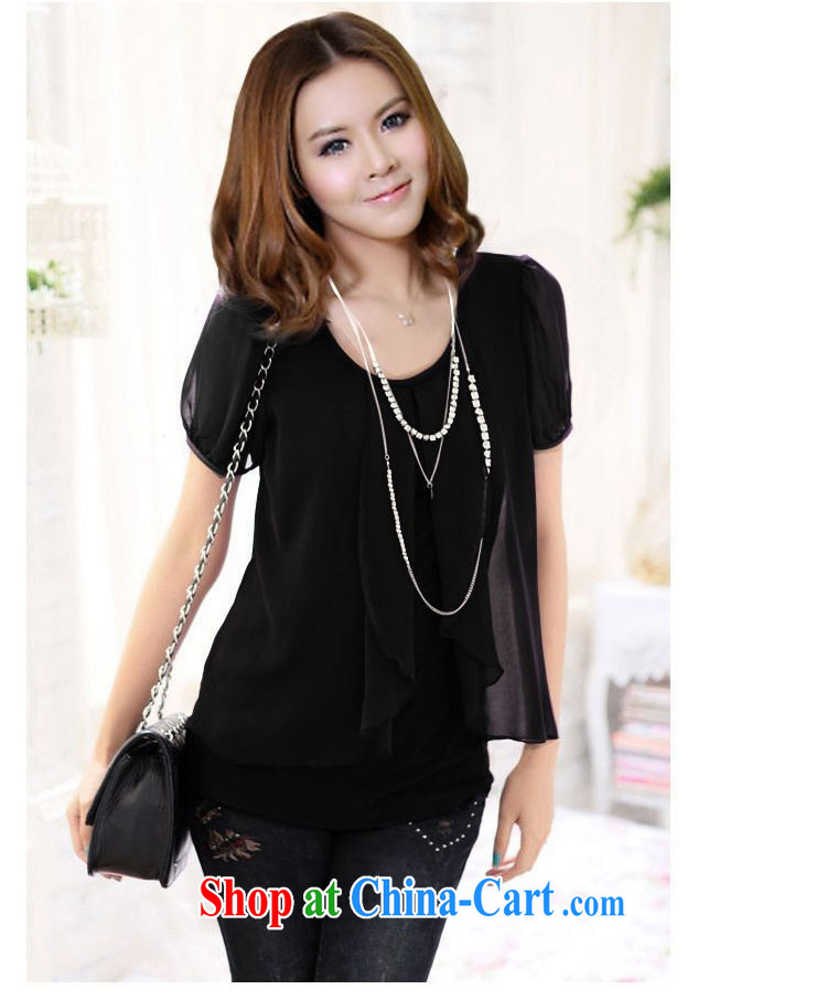 ZORMO larger female Korean snow cotton woven stitching long-sleeved T-shirt large, solid T-shirt high-tension thick mm and indeed XL snow woven shirts black short-sleeved 4 XL pictures, price, brand platters! Elections are good character, the national distribution, so why buy now enjoy more preferential! Health