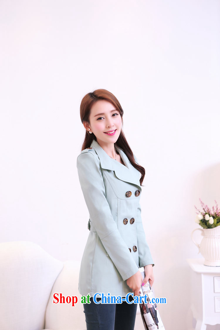 agreement, 2014 women's clothing large, female short windbreaker jacket spring jacket OL double-windbreaker blue XXXL pictures, price, brand platters! Elections are good character, the national distribution, so why buy now enjoy more preferential! Health