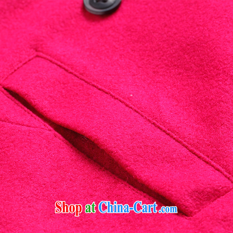 Water with new loose hair that coats 2014 spring Korean female temperament the code so the jacket DM of 2494 red XL, water itself (SHUIMIAO), online shopping