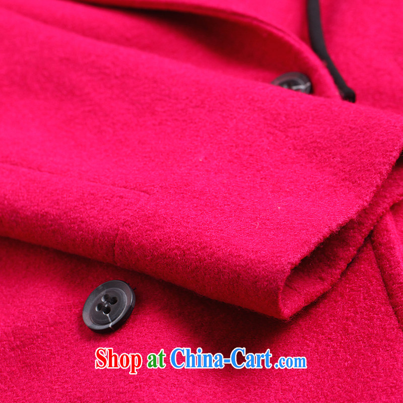 Water with new loose hair that coats 2014 spring Korean female temperament the code so the jacket DM of 2494 red XL, water itself (SHUIMIAO), online shopping
