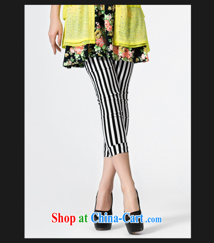 Beauty and the Code women 2014 new summer Korean Beauty Stripe 7 pants XL pants B 3122 yellow 3 XL pictures, price, brand platters! Elections are good character, the national distribution, so why buy now enjoy more preferential! Health