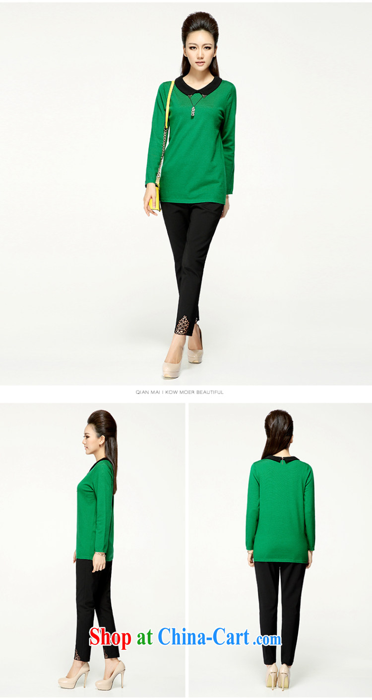 The Mak larger women fall 2014 with new thick mm video thin fashion doll collar long-sleeved sweater YF - 14,030 green 3 XL pictures, price, brand platters! Elections are good character, the national distribution, so why buy now enjoy more preferential! Health