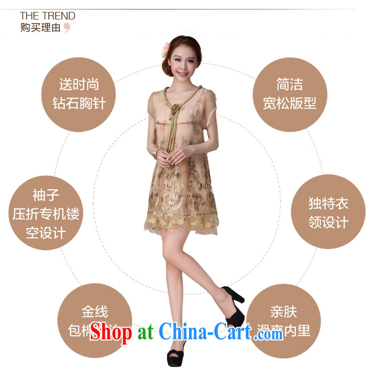 standing waves the XL Women's clothes 2015 new thick mm summer European and American liberal graphics thin lace short sleeve suits skirt bare pink XXXXL pictures, price, brand platters! Elections are good character, the national distribution, so why buy now enjoy more preferential! Health