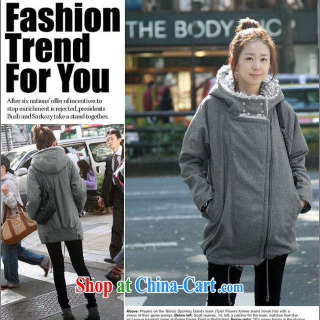 Solabe/Labbe 2015 new Girls fall/winter new Korean relaxed thick, lint-free cloth and warm the Code on T-shirt zip quilted coat, black 7516 XXL pictures, price, brand platters! Elections are good character, the national distribution, so why buy now enjoy more preferential! Health