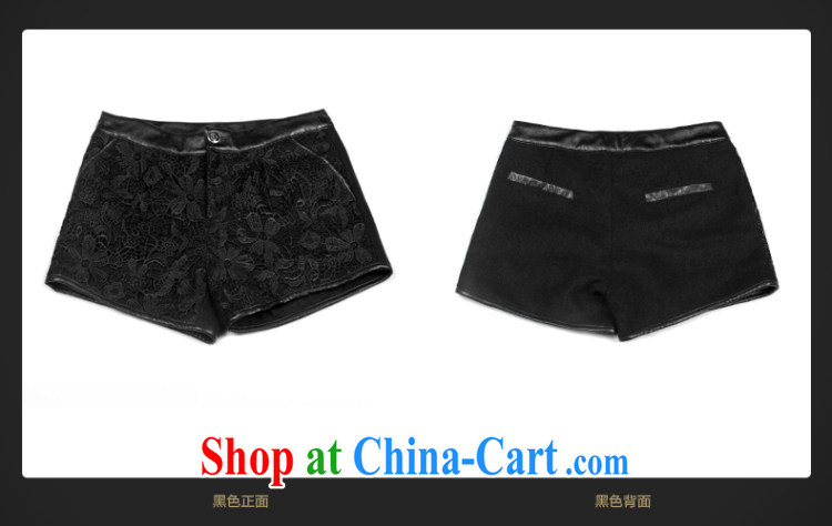 And Jacob Beauty Salon women 2014 new Korean version of the greater code female embroidered pants mm thick wool? The shorts B 3116 black 3 XL pictures, price, brand platters! Elections are good character, the national distribution, so why buy now enjoy more preferential! Health
