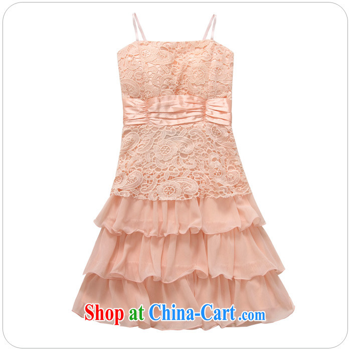 The delivery package mail, as soon as possible, to dress up, small dress lace dream Princess straps dresses wedding bridesmaid dresses thick pink XXXL approximately 160 - 180 Jack pictures, price, brand platters! Elections are good character, the national distribution, so why buy now enjoy more preferential! Health
