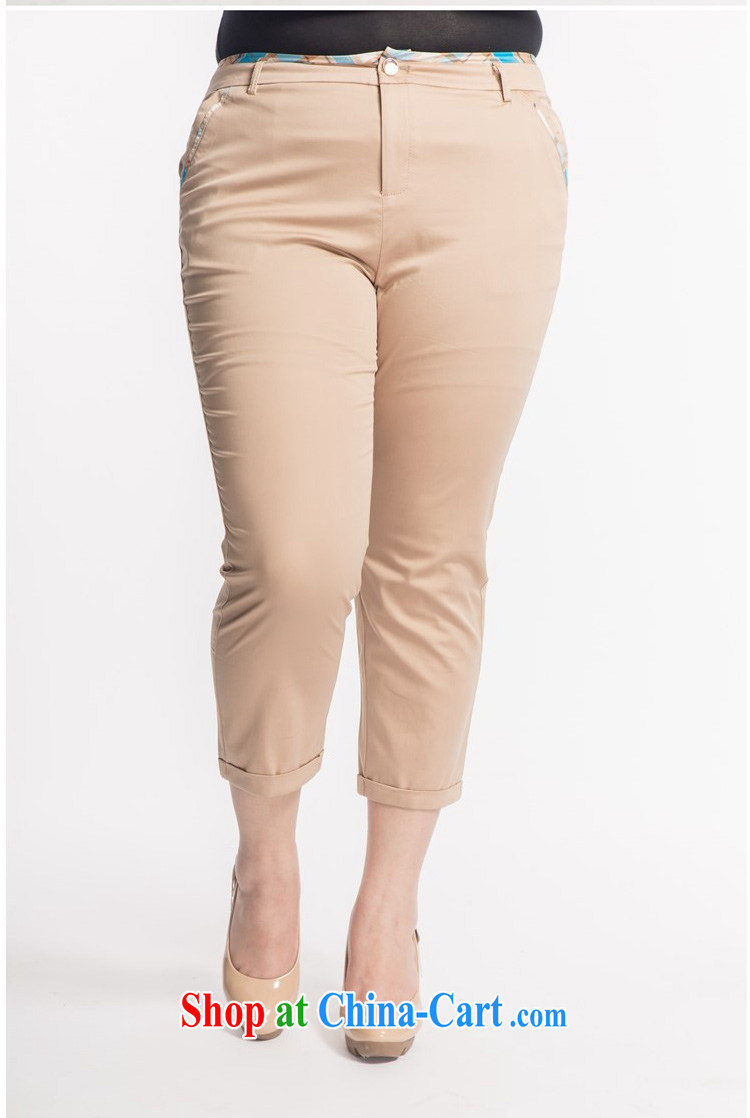 Thick Ljubljana summer 2015 NEW GRAPHICS thin large, female and indeed the waist elastic castor pants 004 A apricot 32# its color 38 pictures, price, brand platters! Elections are good character, the national distribution, so why buy now enjoy more preferential! Health