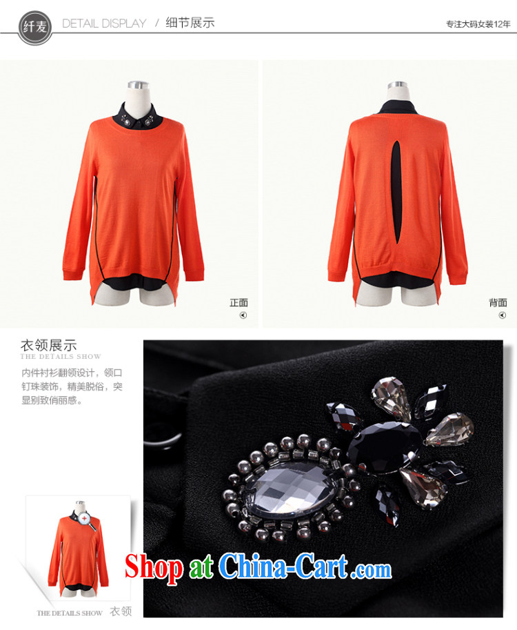 The Mak larger women fall 2014 with new thick mm stylish two-piece knitted sweaters MS - C - 14 L 1651 orange 3 XL pictures, price, brand platters! Elections are good character, the national distribution, so why buy now enjoy more preferential! Health