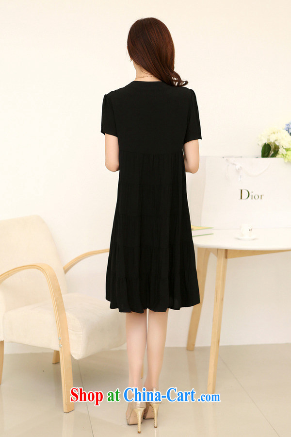 The Ju-Yee Nga 4 XL new summer the Code women's clothing graphics thin Korean thick sister relaxed dress YJ 189 black XXXL pictures, price, brand platters! Elections are good character, the national distribution, so why buy now enjoy more preferential! Health