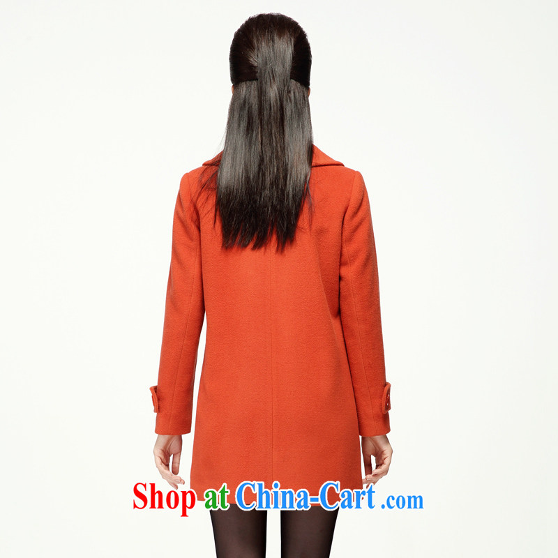 Slim, Mr Big, women fall 2014 with new, thick mm video thin stylish lapel double-so gross coat 43,126 orange 6 XL, former Yugoslavia, Mak, and shopping on the Internet