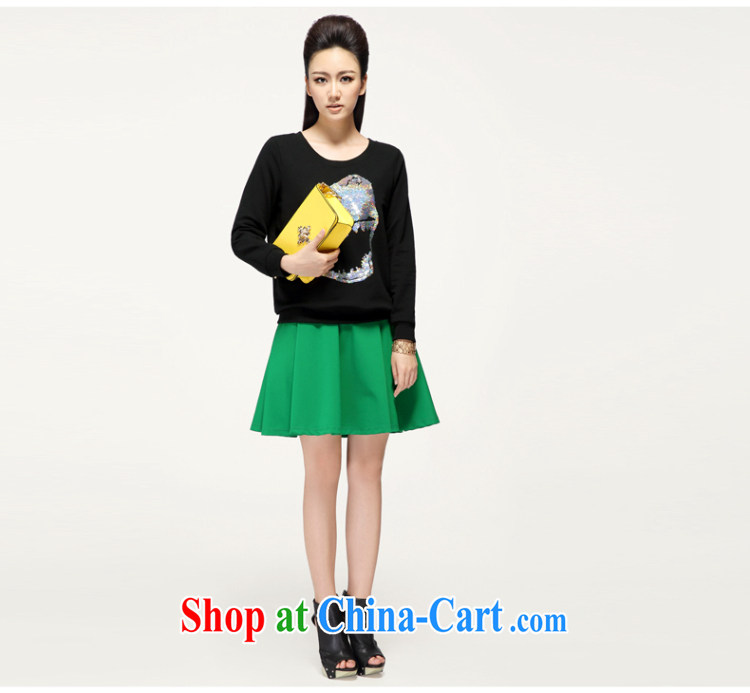 The Mak larger women fall 2014 with new thick mm video thin stylish 100 ground long-sleeved sweater girl T pension 43,196 black 5 XL pictures, price, brand platters! Elections are good character, the national distribution, so why buy now enjoy more preferential! Health