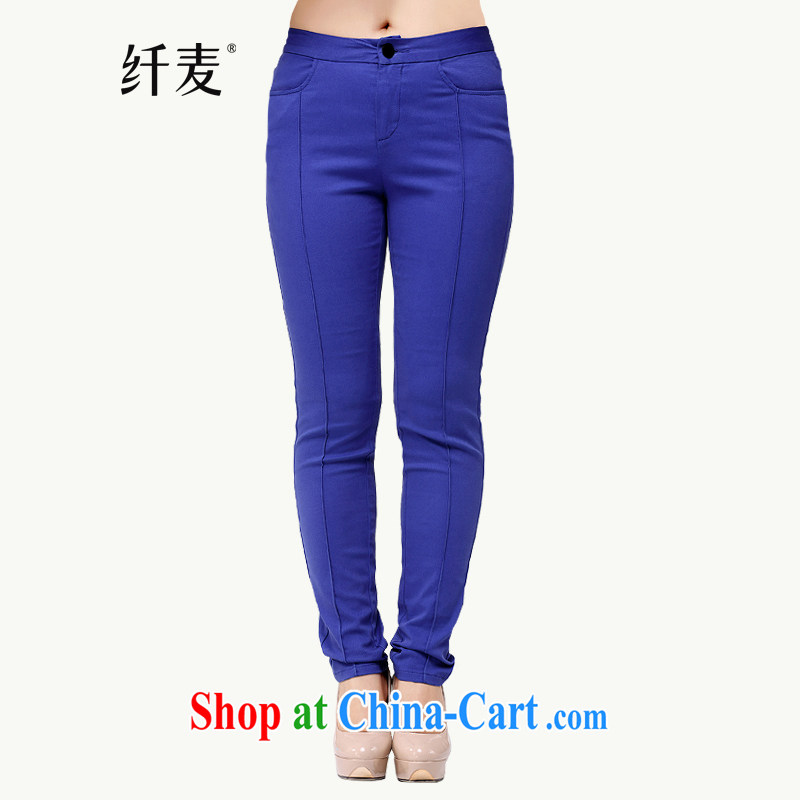 Slim, Mr Big, women fall 2014 with new thick mm stylish beauty simple jeans pants FK 140,362 blue 6 XL