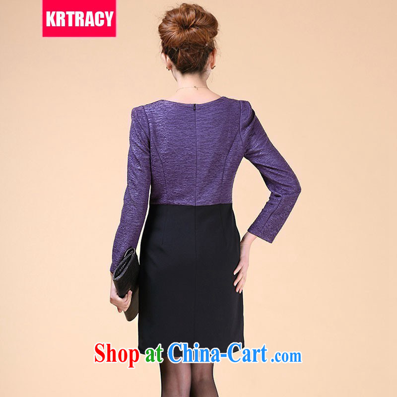 2015 KRTRACY new Korean fashion XL is indeed female nails Pearl inserts drill Cultivating Female long-sleeved dresses SM - 3090 Black Other 6 XL, KRTRACY, shopping on the Internet