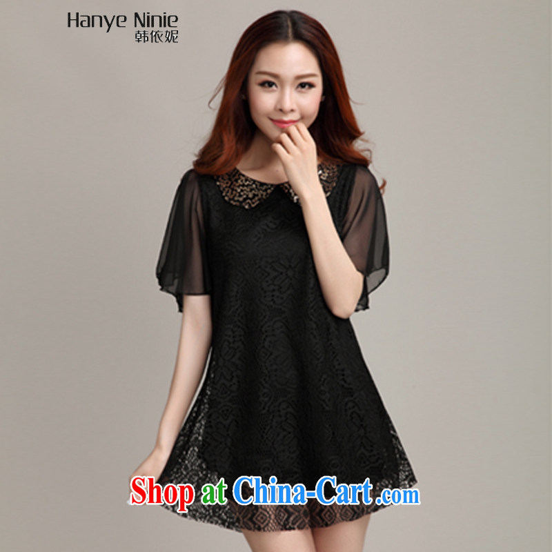According to Korea Connie 2015 spring on the new larger women mm thick Korean skirt dresses 1018 framed color XXXXL, Korea according to Connie (Hanye Ninie), shopping on the Internet