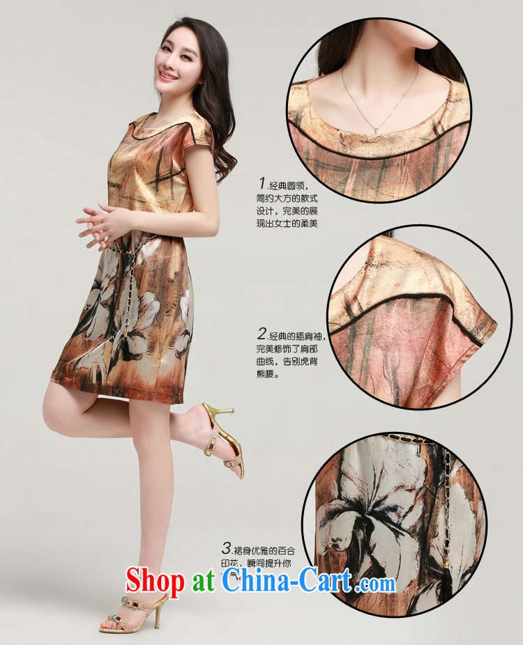 Recalling that Advisory Committee's 2015 summer new loose the Code women, older women with mother sauna silk skirt Silk Dresses 309 photo color 6 XL pictures, price, brand platters! Elections are good character, the national distribution, so why buy now enjoy more preferential! Health