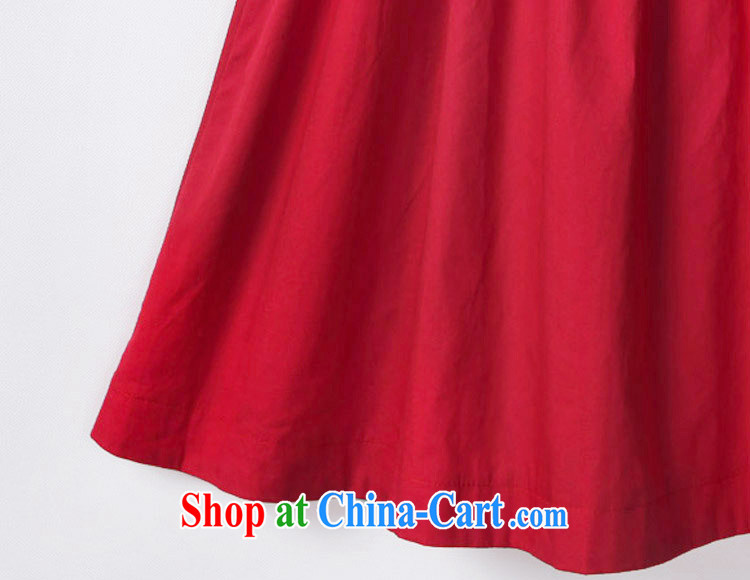 2015 summer new, indeed the XL skirt thick MM cultivating graphics thin European short-sleeved scoop neck cotton dress red 3XL/145 to 165 Jack pictures, price, brand platters! Elections are good character, the national distribution, so why buy now enjoy more preferential! Health