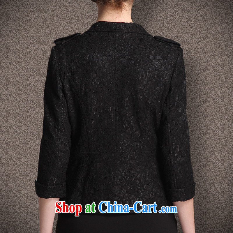 Pak pull-down Li European Women 2015 spring new product aura surrounded the code female lace small suits women's coats women 81,158 black XL, Bo-ri (bolaliou), online shopping