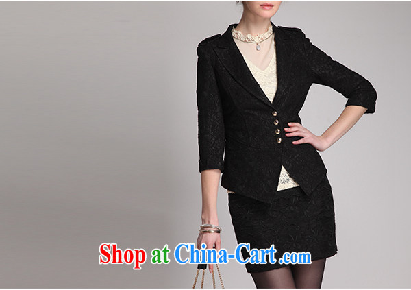 Bo-li European Women 2015 spring new product aura surrounded the code female lace small suits women jacket female 81,158 black XL pictures, price, brand platters! Elections are good character, the national distribution, so why buy now enjoy more preferential! Health