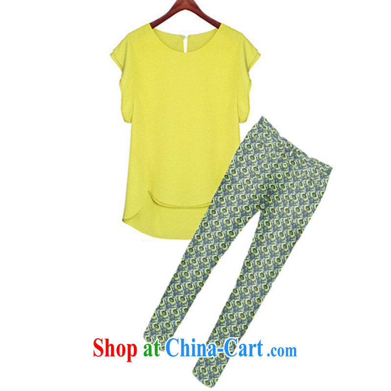 2015 snow in Europe and woven short-sleeved large, thick snow sister woven shirts package breathable snow woven shirt + Long pants 105/7036 # 7036 # yellow + trousers 4 XL recommendations 165 - 185 jack, the European (WANGYI), online shopping