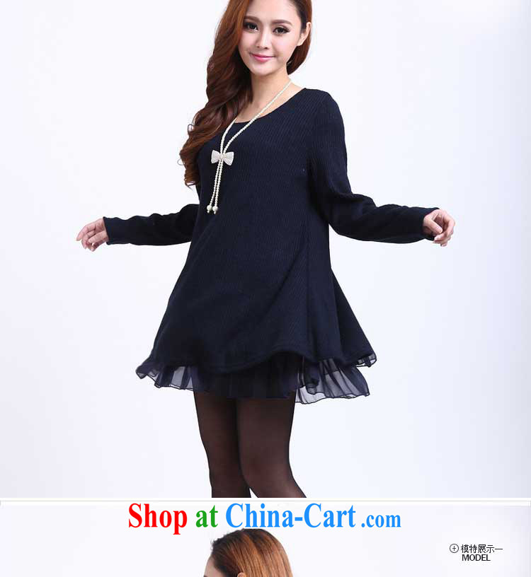 The butterfly 5.1 new 2015 Korean trendy Code women mm thick and spring loaded thick sister graphics thin dresses 5020 deep blue 4 XL pictures, price, brand platters! Elections are good character, the national distribution, so why buy now enjoy more preferential! Health