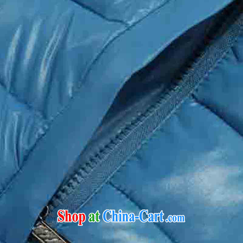 The line spend a lot, girls in winter, Korean video thin cap mm thick regular, relaxed winter quilted coat thick warm air baffle 4 Z 8869 blue 4 XL, sea routes, and, on-line shopping
