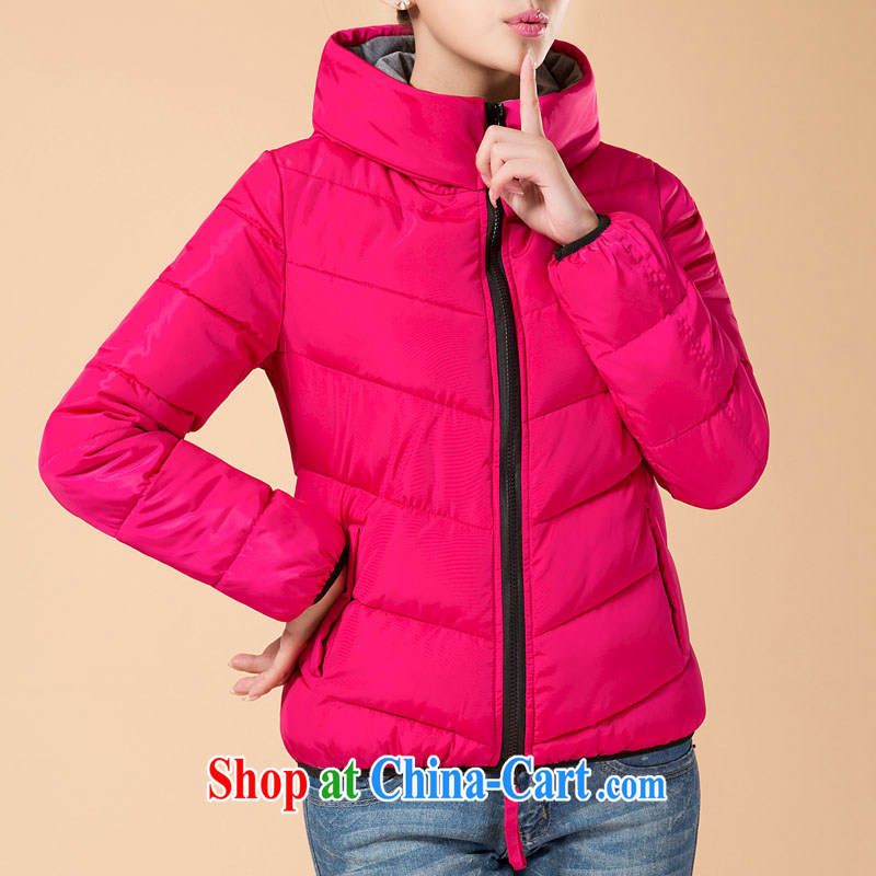 The line spend a lot, girls winter new Korean video thin thick mm minimalist tile candy colored General Section 100 a loose quilted coat 6062 - 1 the red 3 XL, sea routes, and shopping on the Internet