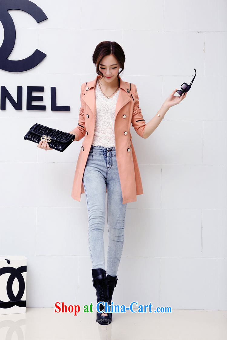 2015 spring new larger women's coats, long windbreaker female double-Korean big fan the green XXXL pictures, price, brand platters! Elections are good character, the national distribution, so why buy now enjoy more preferential! Health
