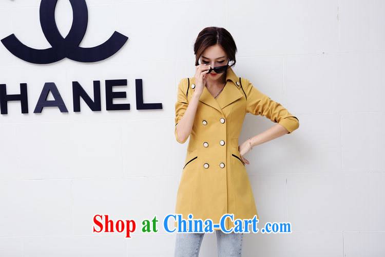 2015 spring new larger women's coats, long windbreaker female double-Korean big fan the green XXXL pictures, price, brand platters! Elections are good character, the national distribution, so why buy now enjoy more preferential! Health