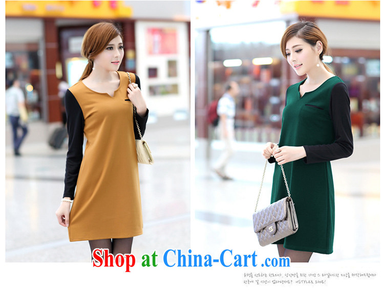 Mephidross economy honey, thick MM and indeed increase, women fall 2014 the new Korean fashion hit colored V collar long-sleeved dresses 2648 card its larger XXL pictures, price, brand platters! Elections are good character, the national distribution, so why buy now enjoy more preferential! Health