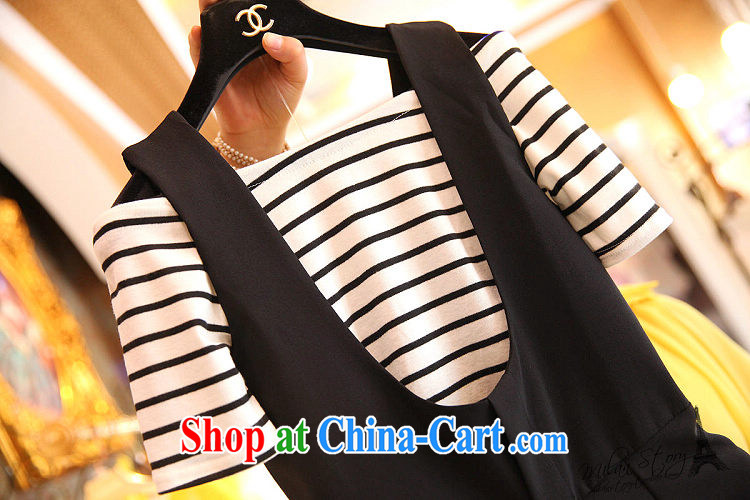 Blue Fox summer new European site retro a bare shoulders stripes short-sleeve shirt T fresh-shorts shoulder straps two piece set black XL pictures, price, brand platters! Elections are good character, the national distribution, so why buy now enjoy more preferential! Health