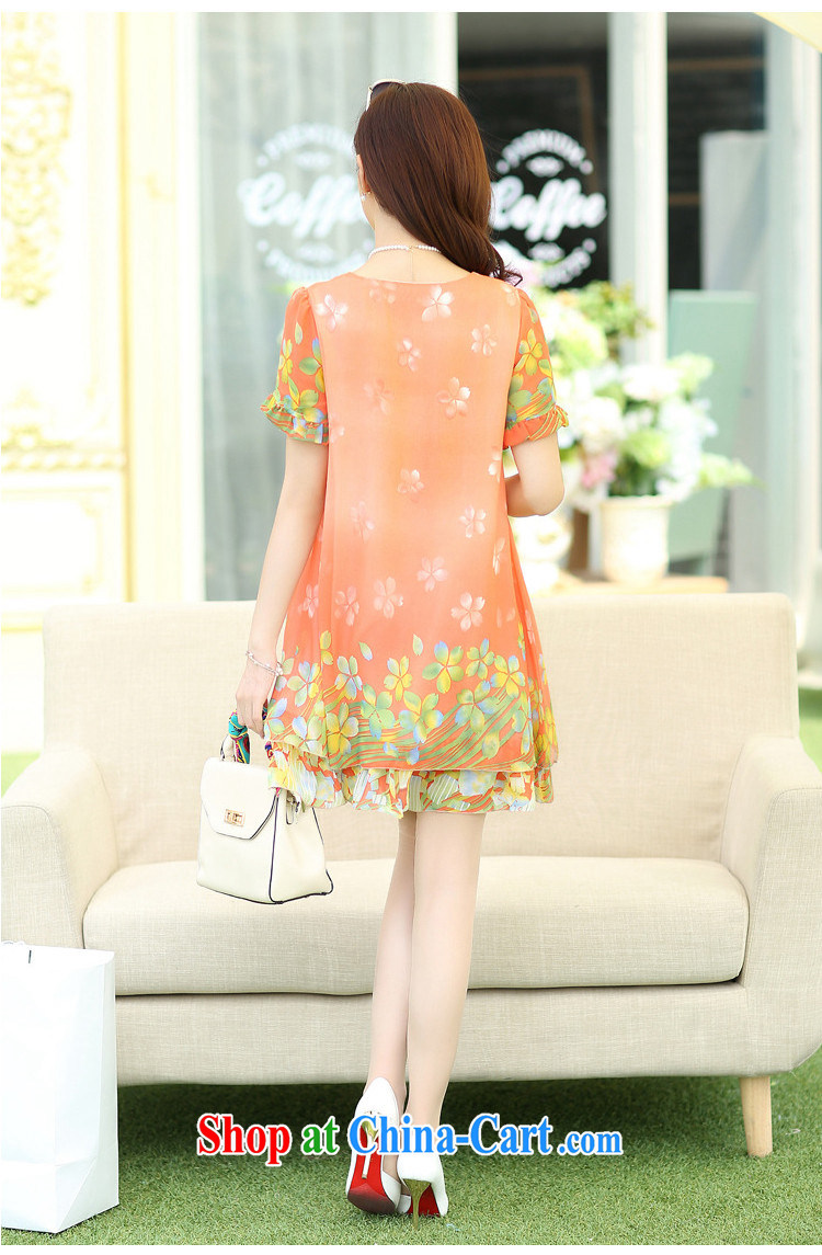 covered by the larger female 2015 spring and summer fashion the silk stamp dress the code mm thick loose video thin floral skirt peach XXXXL pictures, price, brand platters! Elections are good character, the national distribution, so why buy now enjoy more preferential! Health