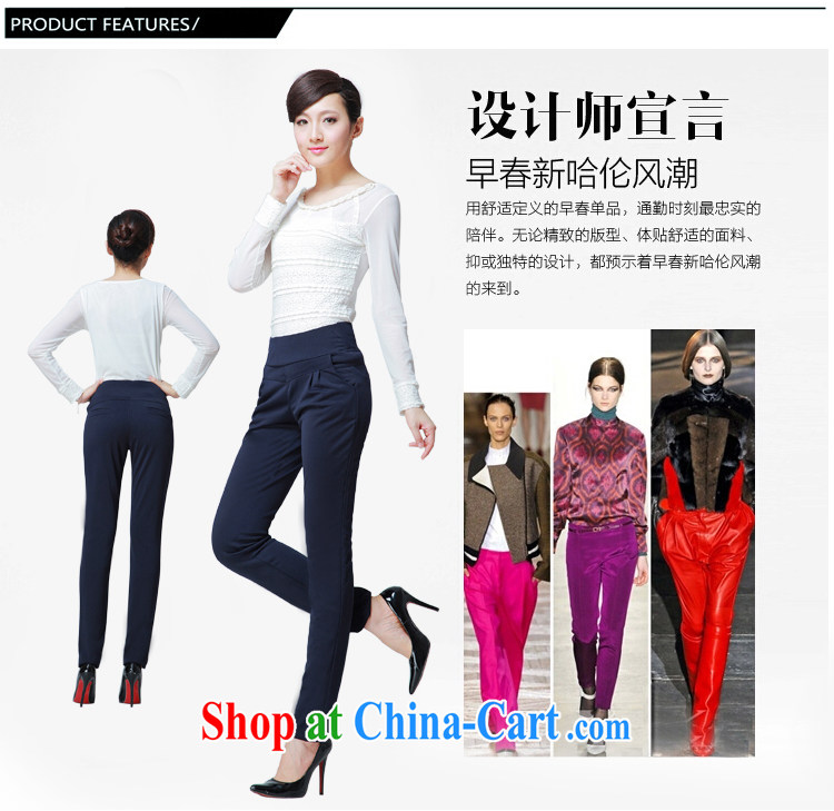 Zhe, wardrobe 2015 spring loaded new autumn new commuter cultivation, Trouser Press/code quality girls trousers/casual women trousers X 4114 Navy XXXL pictures, price, brand platters! Elections are good character, the national distribution, so why buy now enjoy more preferential! Health