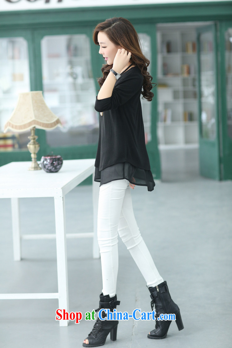 Stylish 1000 hunt 2015 spring new loose larger female T shirt leisure solid T-shirt T-shirt S 46,823 black XXXL pictures, price, brand platters! Elections are good character, the national distribution, so why buy now enjoy more preferential! Health
