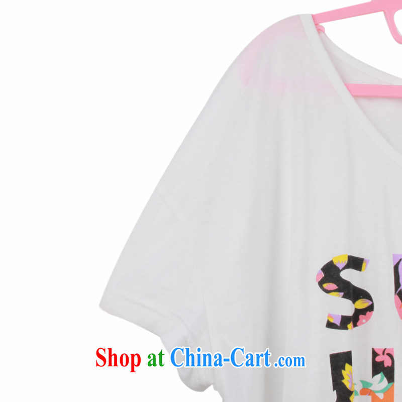 There are drug addicts, the female Korean version XL female graphics thin fragile flower snow woven dresses two piece summer 8620 white XXL, addiction, shopping on the Internet