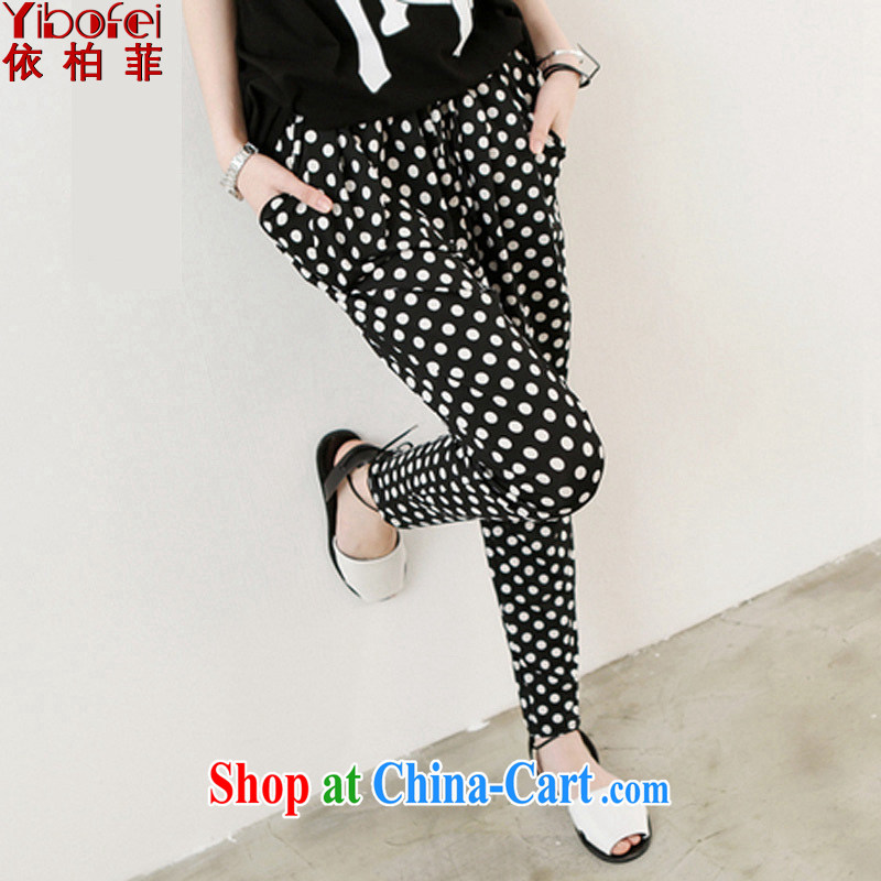 According to the Philippines fall 2014 with thin thick MM and indeed increase, very casual, pants female long pants Y 019 black XXXXXL