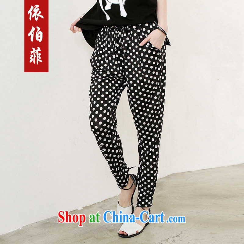 According to the Philippines fall 2014 with thin thick MM and indeed increase, very casual, pants female long pants Y 019 black XXXXXL, perfect (Yibofei), online shopping
