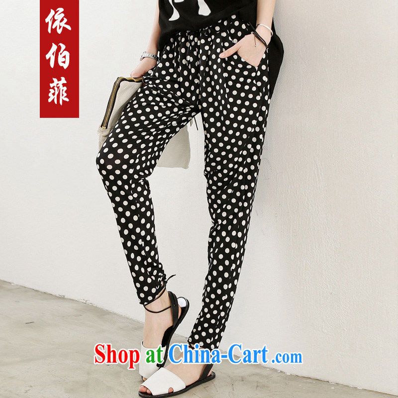 According to the Philippines fall 2014 with thin thick MM and indeed increase, very casual, pants female long pants Y 019 black XXXXXL, perfect (Yibofei), online shopping