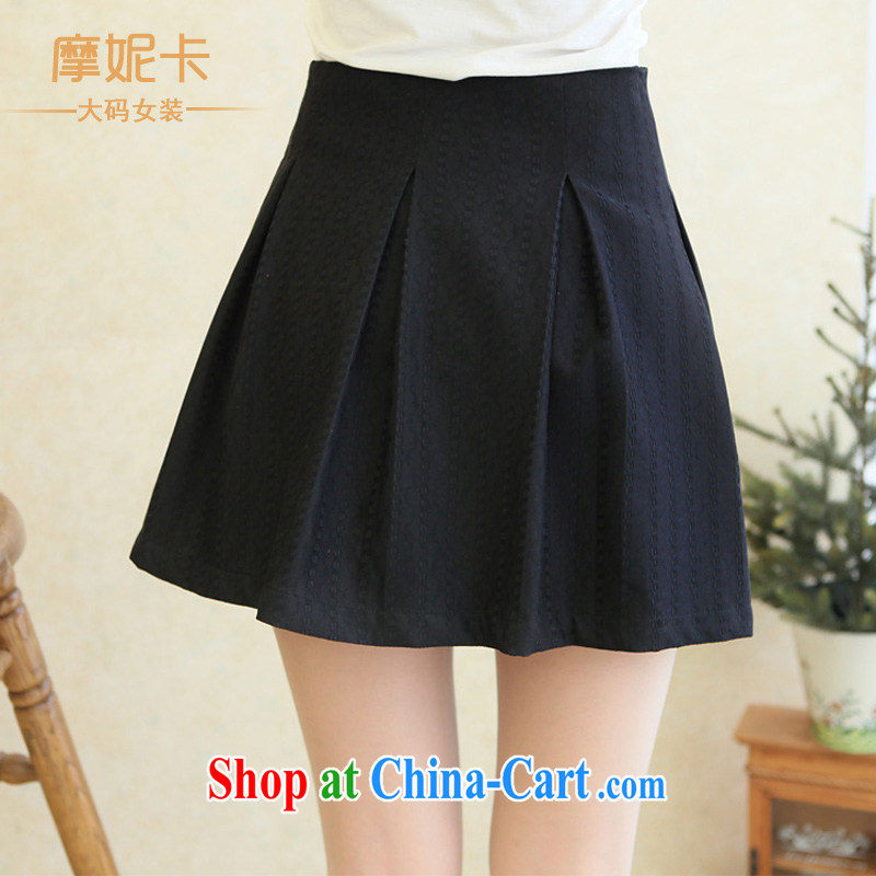 Connie Moses the fat increase, female 2014 mm thick autumn Load Graphics thin Korean version of the new high-quality 100 ground body skirt black XXXXL, Moses Veronica, shopping on the Internet